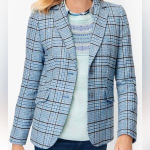 Classic Shetland plaid blazer